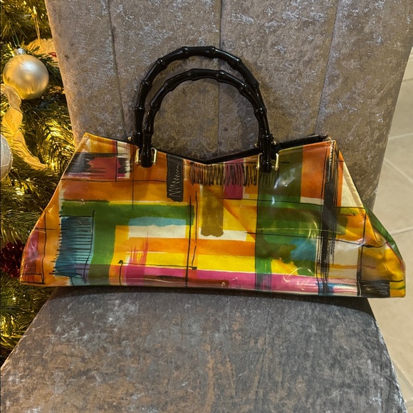 Multicolor Vintage Geometric Women's Clutch - Picture 3 of 7